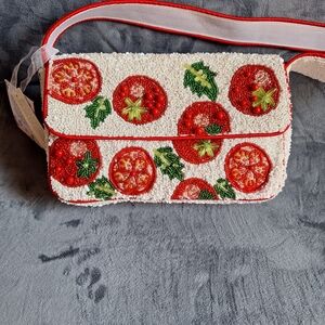 Viral Tomato Beaded Women's Bag
